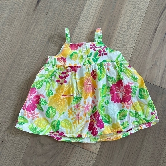 Koala Kids Girls Colorful Hawaiian Flower Spaghetti Strap Tank Top Size 12M - Picture 3 of 8